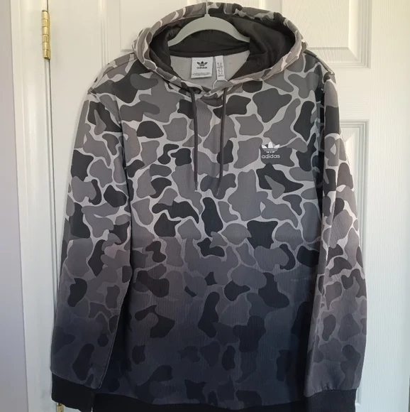 adidas Sweaters Adidas Camo Hoodie Mens Size Xl Poshmark